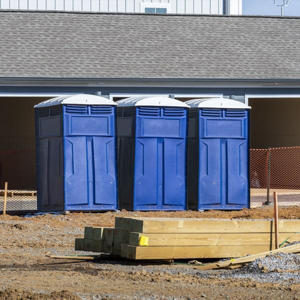Heavy-duty construction site porta potty in Dover, Delaware